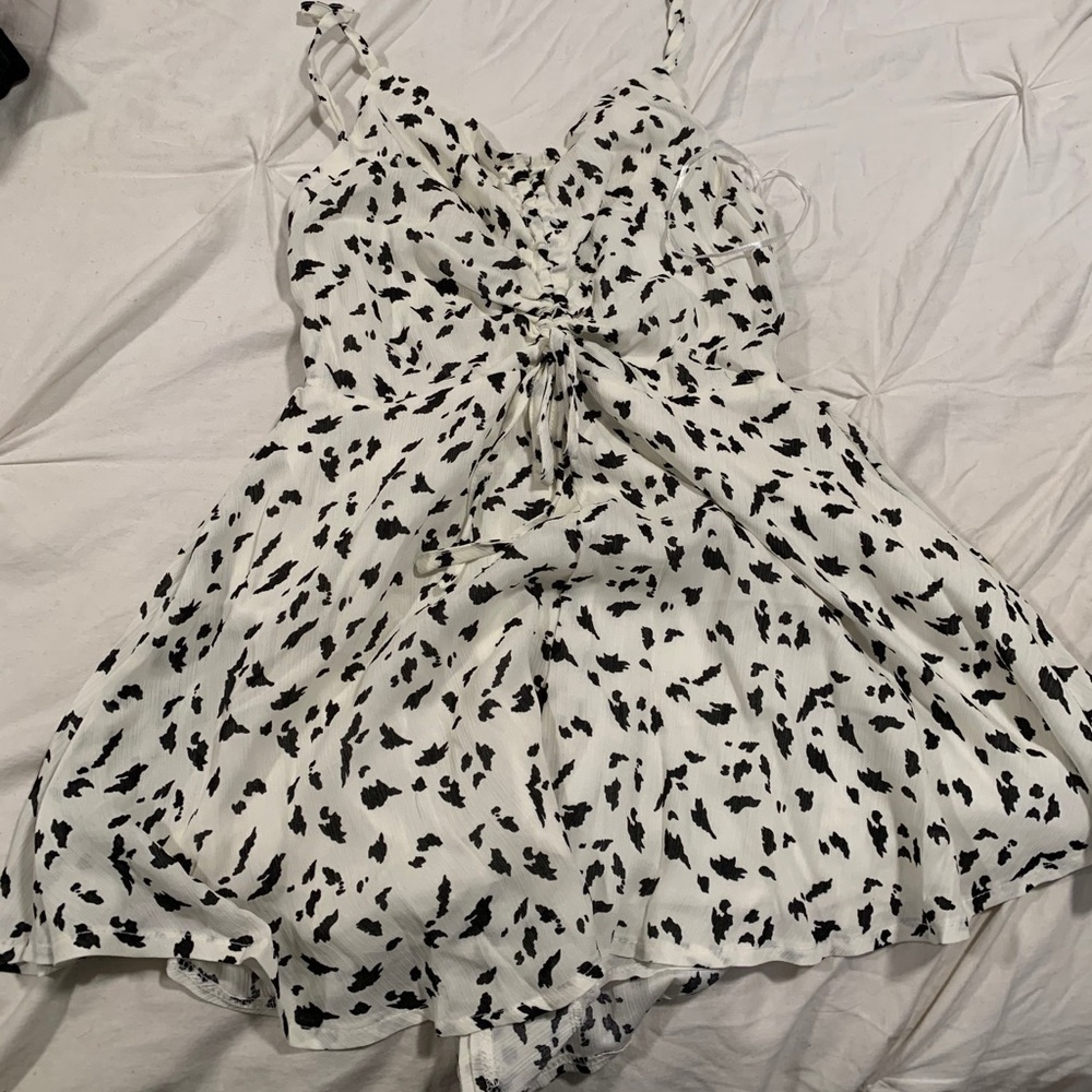 Cow print romper